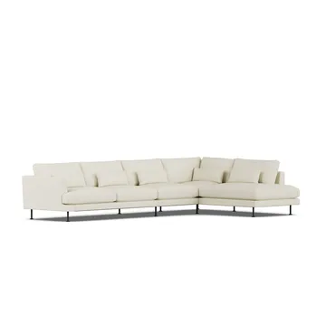 Bredhult sofa - Oslo Nature 1540-black steel, 4-seater B1 - 1898