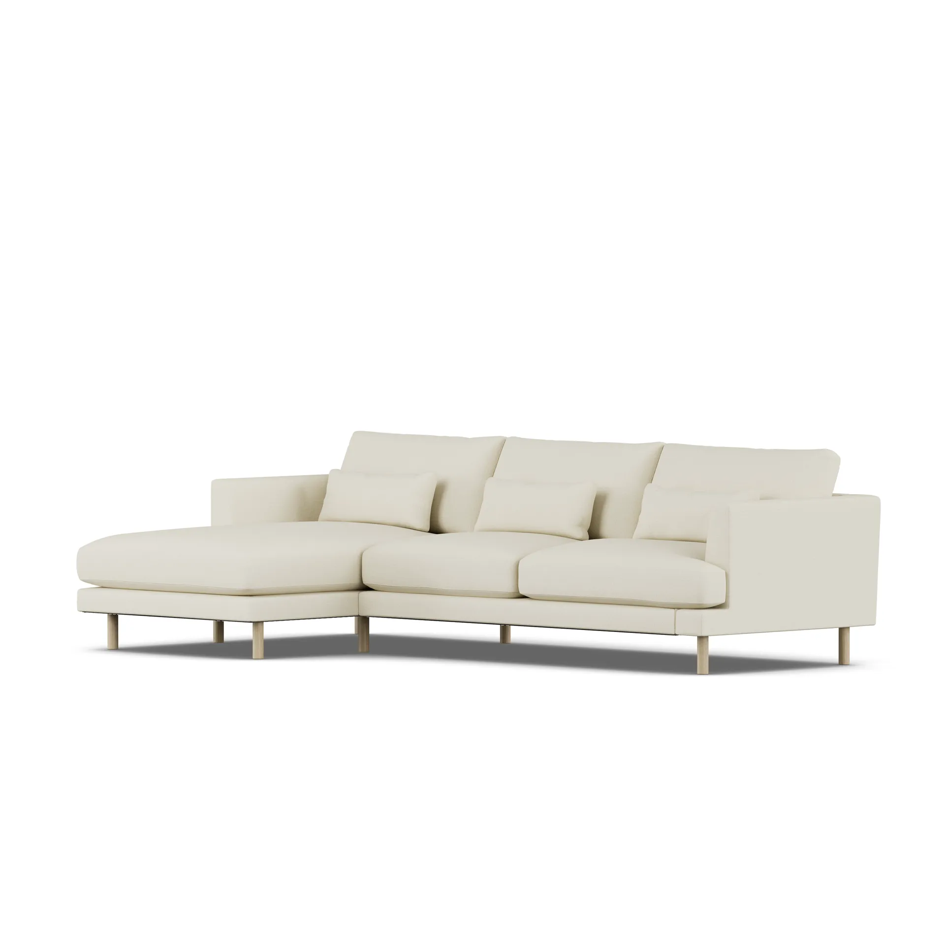 Bredhult sofa, Oslo Nature 1540-white-oiled oak, 2,5-seater C2 1898