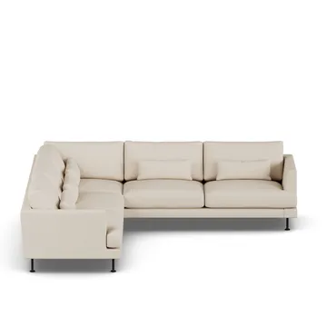 Bredhult sofa - Same Beige 6670-black steel, corner sofa F - 1898