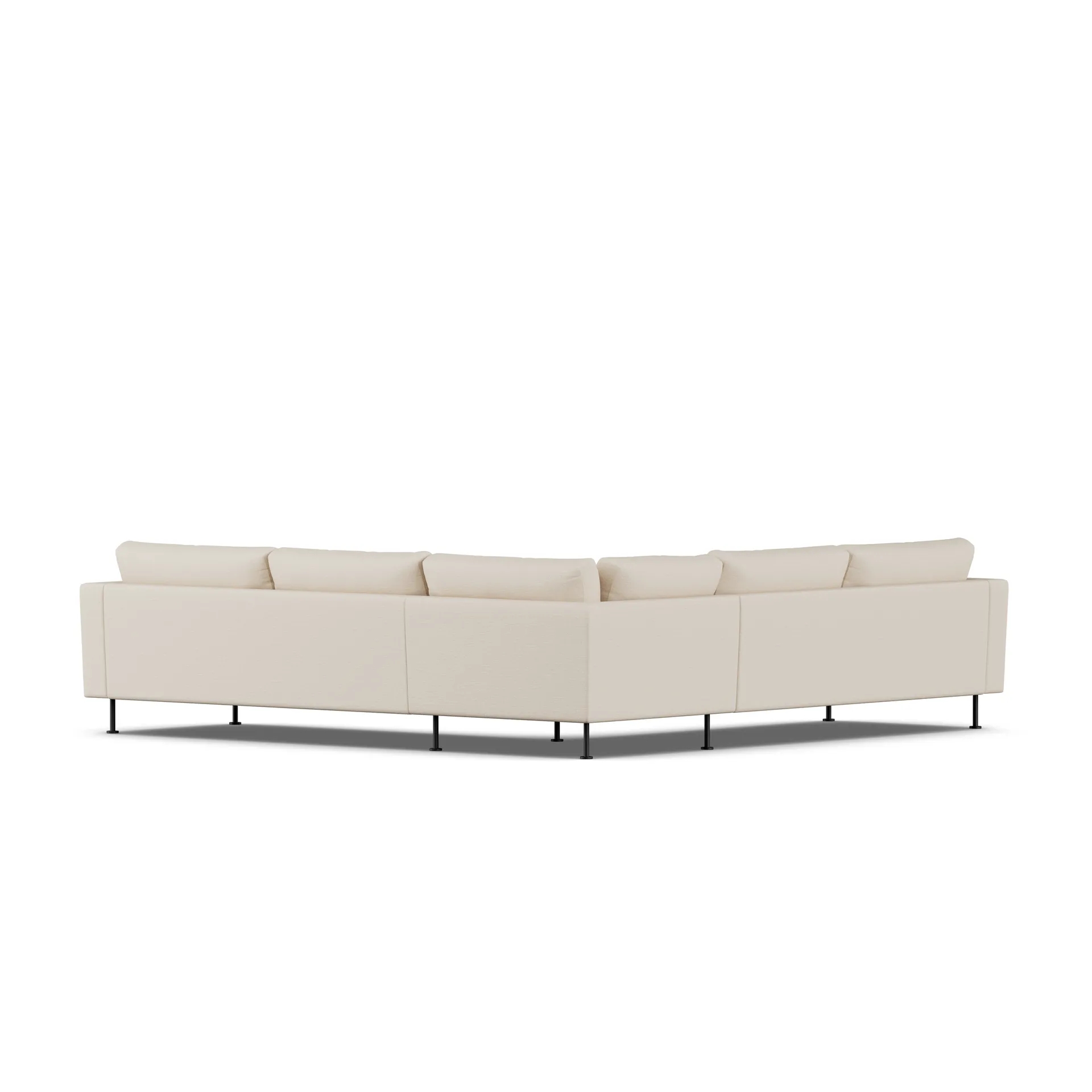 Bredhult sofa, Same Beige 6670-black steel, corner sofa F 1898
