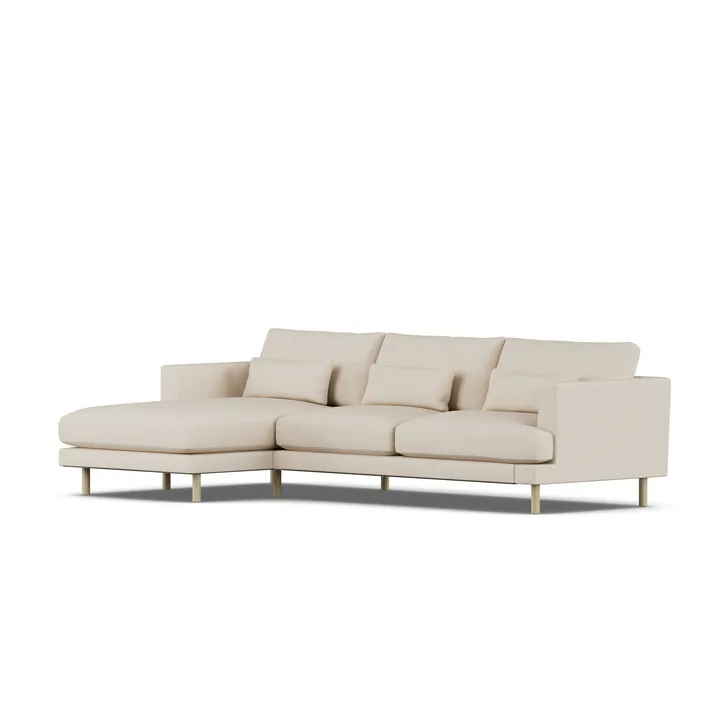 Bredhult sofa - Same Beige 6670-white-oiled oak, 2,5-seater C2 - 1898