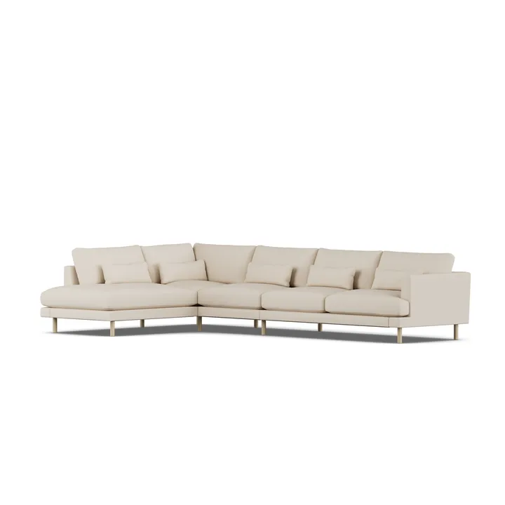 Bredhult sofa - Same Beige 6670-white-oiled oak, 4-seater B2 - 1898