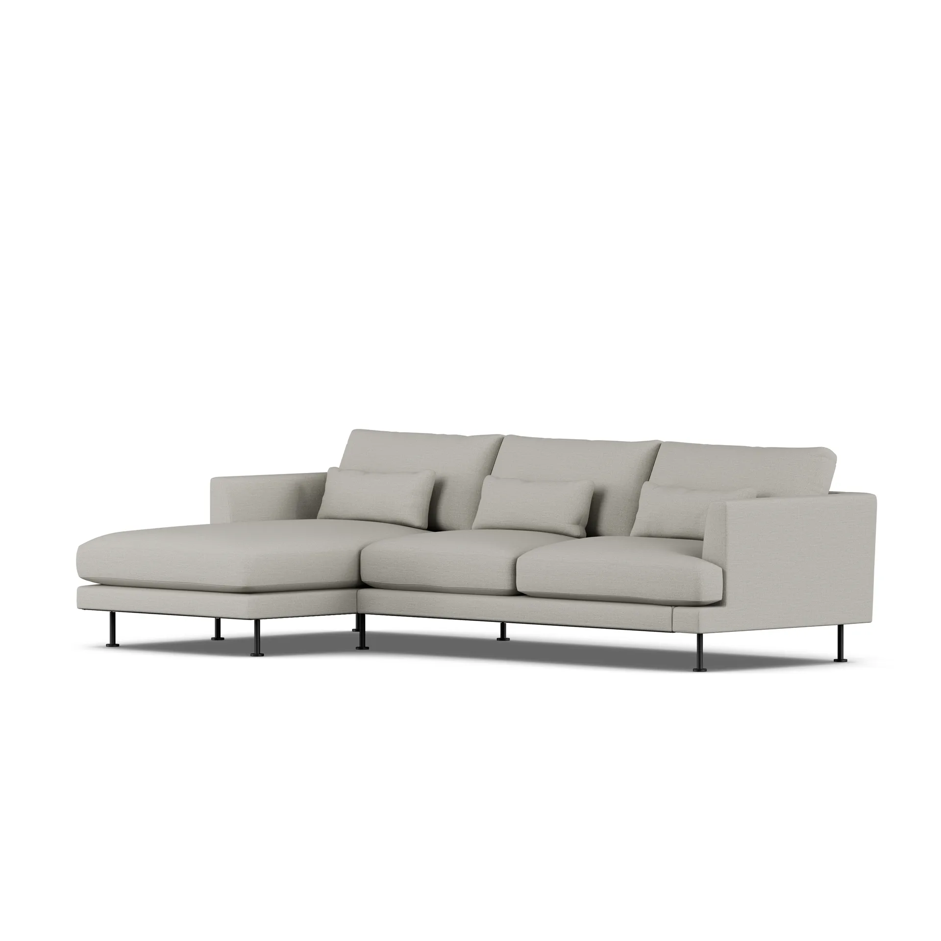 Bredhult sofa, Same Grey 6673-black steel, 2,5-seater C2 1898