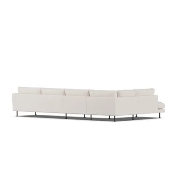 Bredhult sofa - Same Off White 6671-black steel, 4-seater B2 - 1898