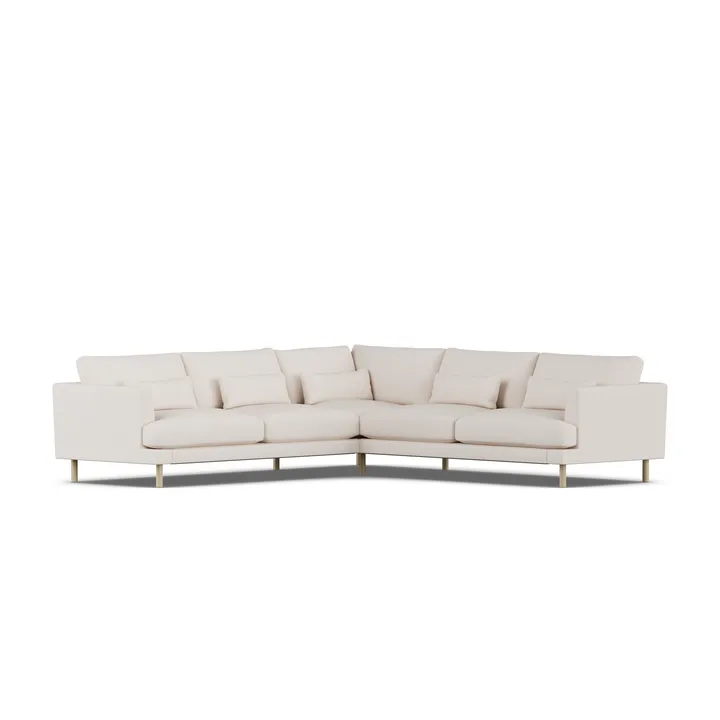 Bredhult sofa - Same Off White 6671-white-oiled oak, corner sofa F - 1898