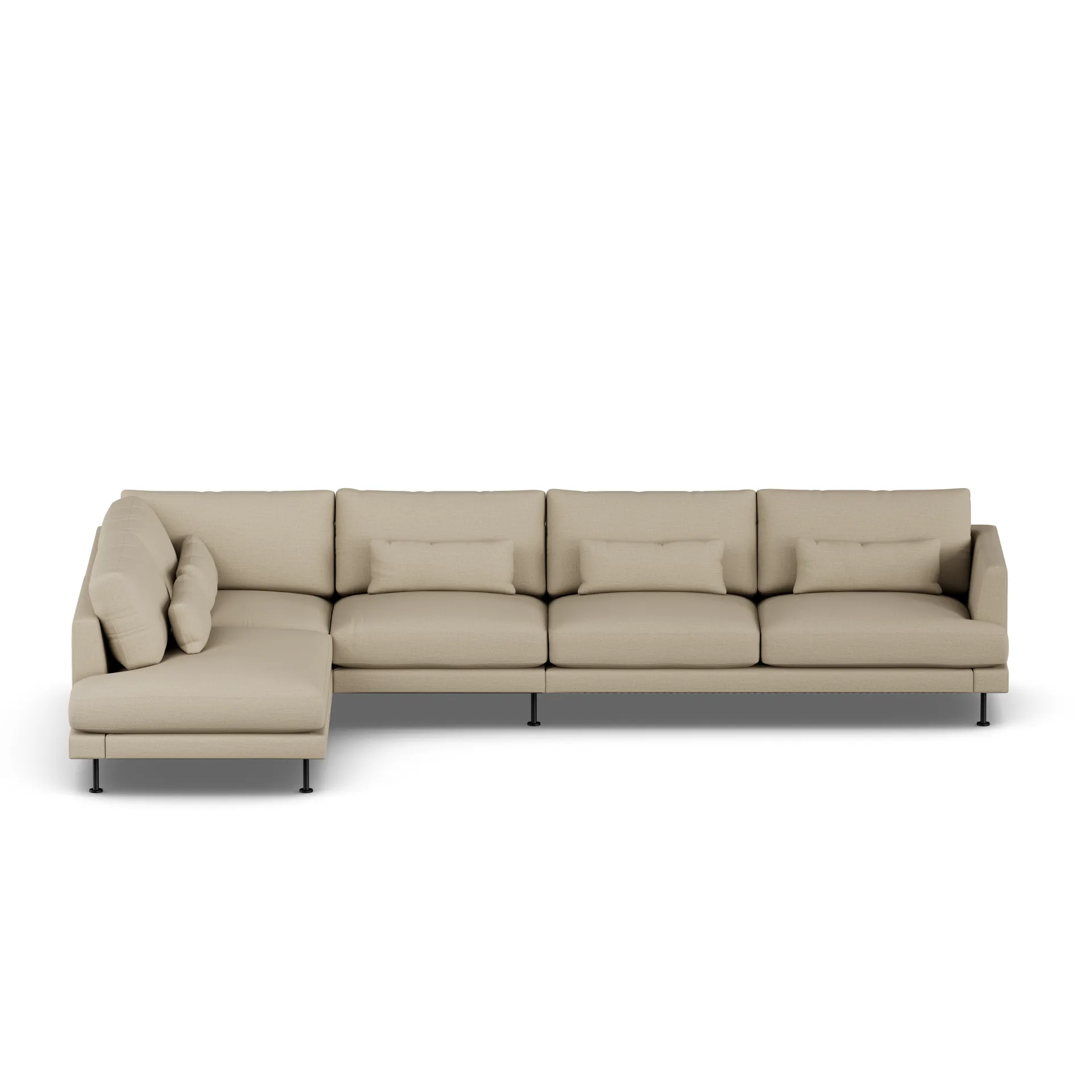 Bredhult sofa, Same Sand 6672-black steel, 4-seater B2 1898