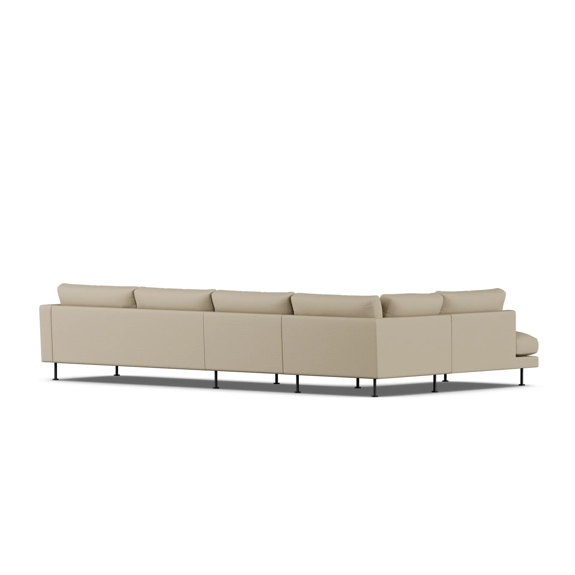 Bredhult sofa, Same Sand 6672-black steel, 4-seater B2 1898