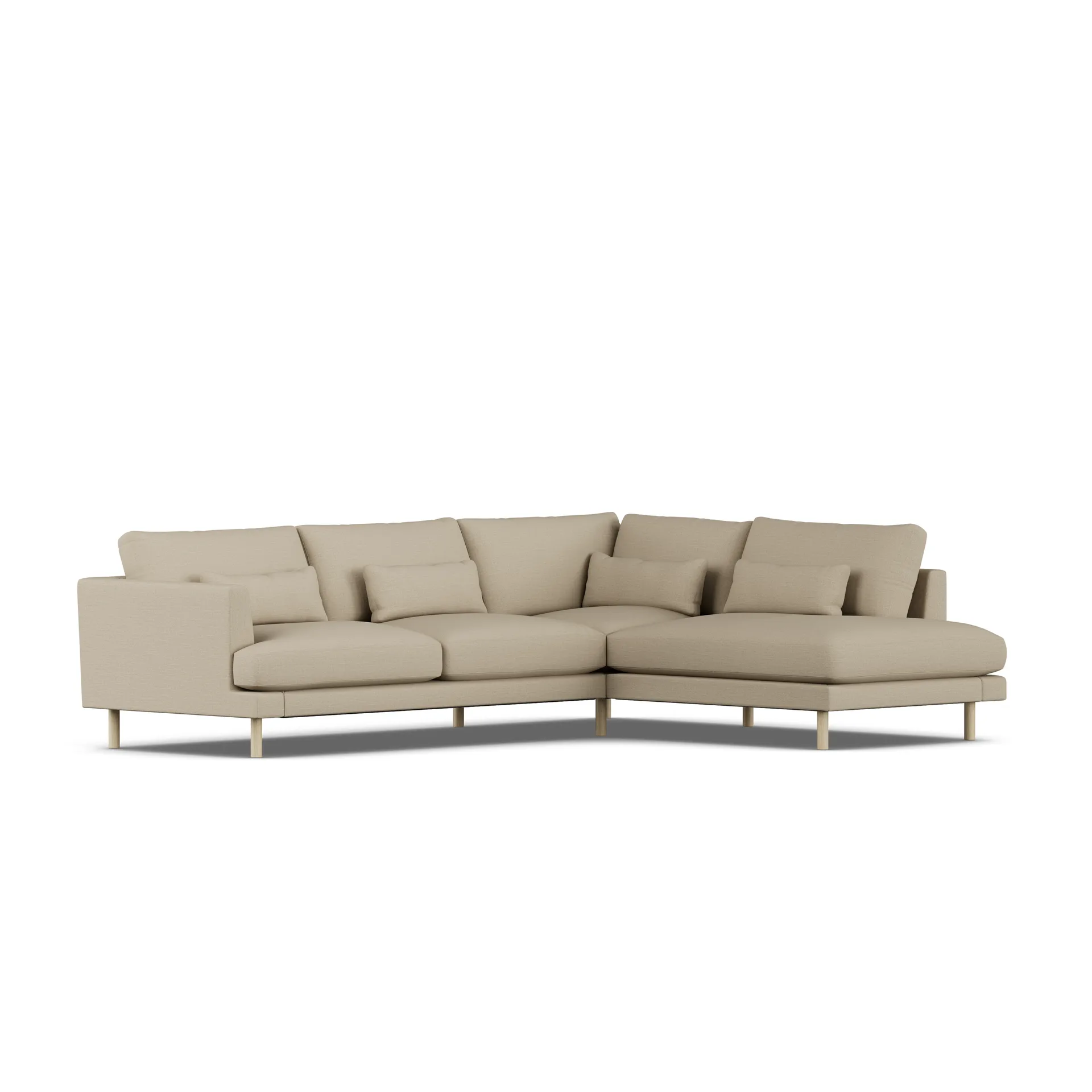 Bredhult sofa, Same Sand 6672-white-oiled oak, 3-seater A1 1898