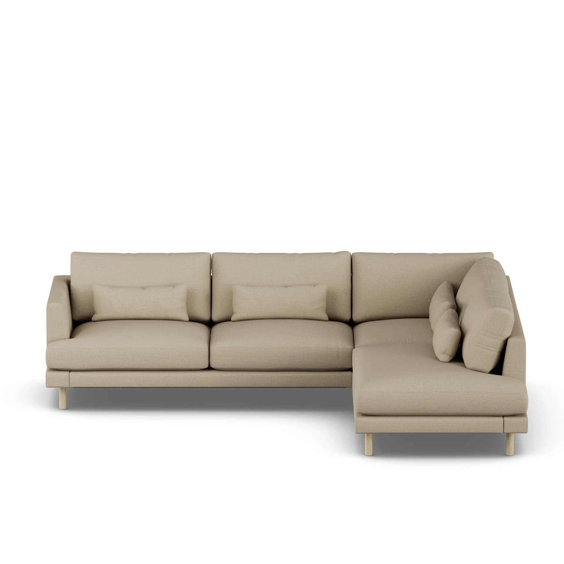 Bredhult sofa, Same Sand 6672-white-oiled oak, 3-seater A1 1898