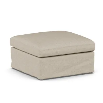 Linnevik footstool - Bern Beige 0341-white-oiled oak, with skirt - 1898