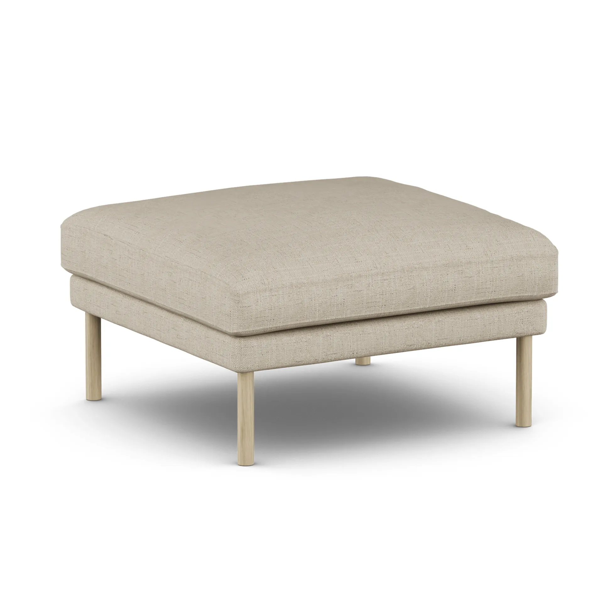 Linnevik footstool, Bern Beige 0341-white-oiled oak 1898