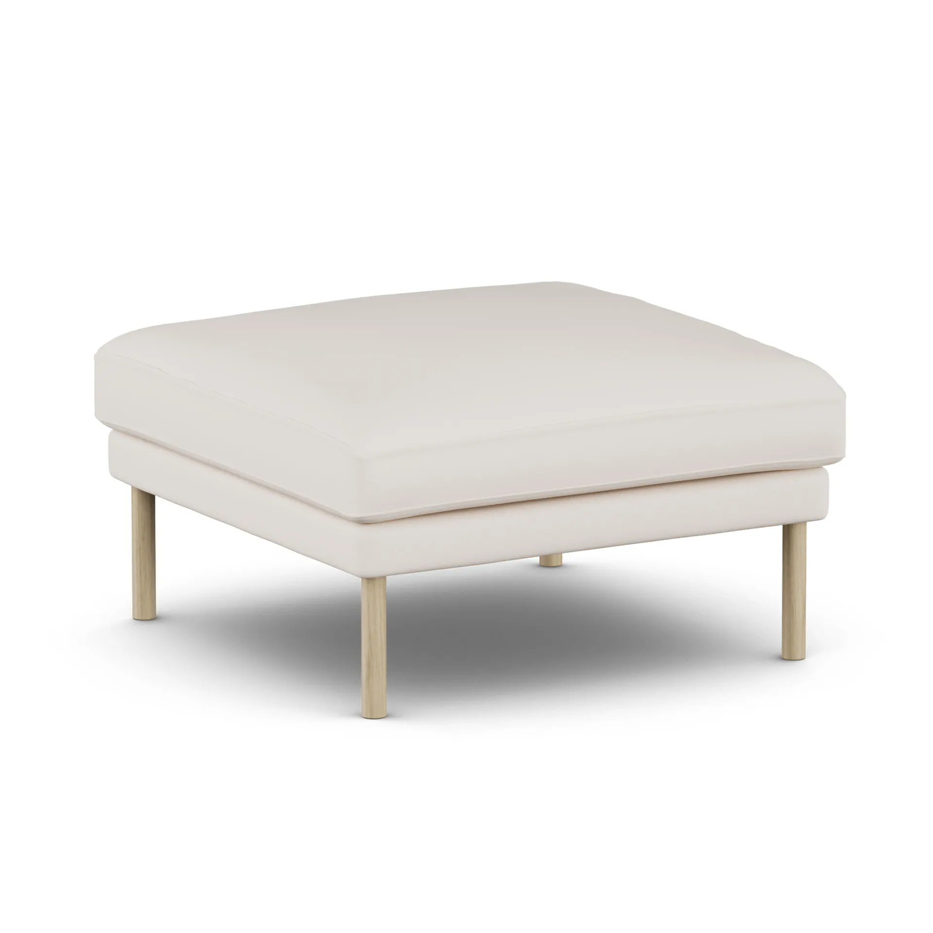 Linnevik footstool, Caleido Beige 9600-white-oiled oak 1898