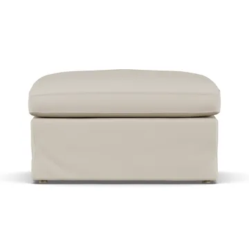 Linnevik footstool - Jump Beige 1956-white-oiled oak, with skirt - 1898