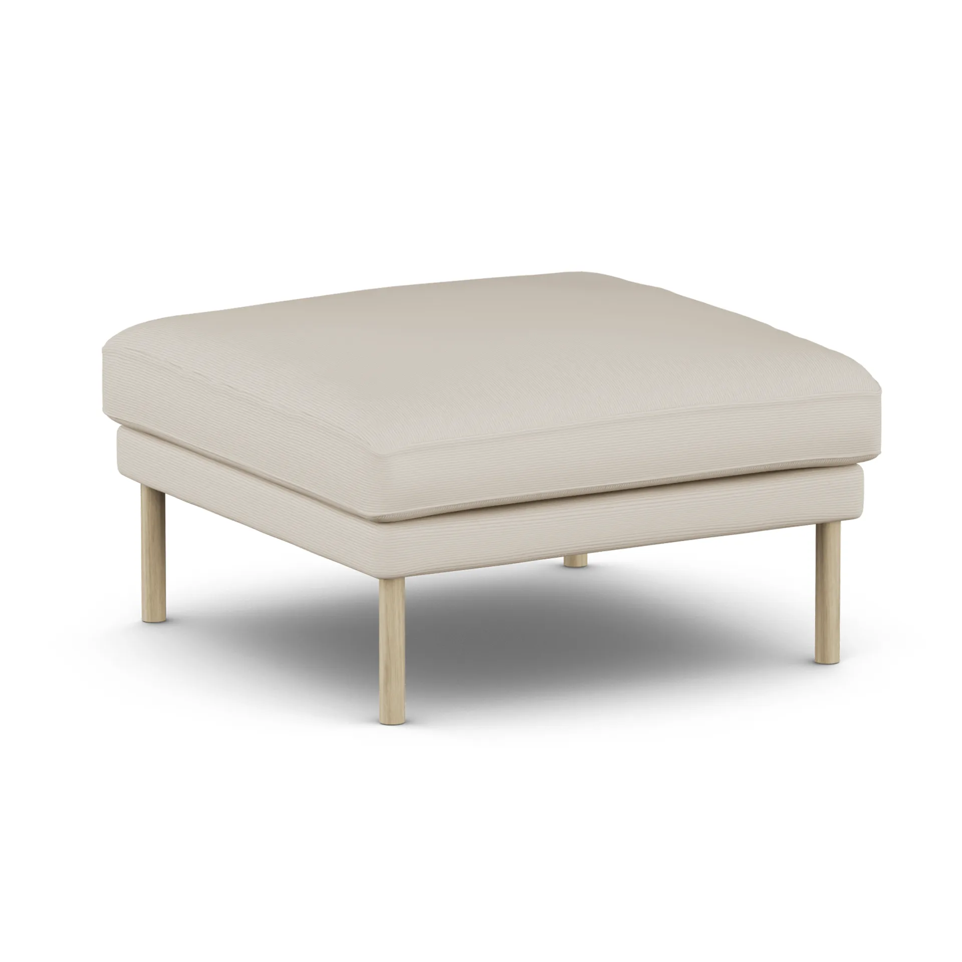 Linnevik footstool, Jump Beige 1956-white-oiled oak 1898