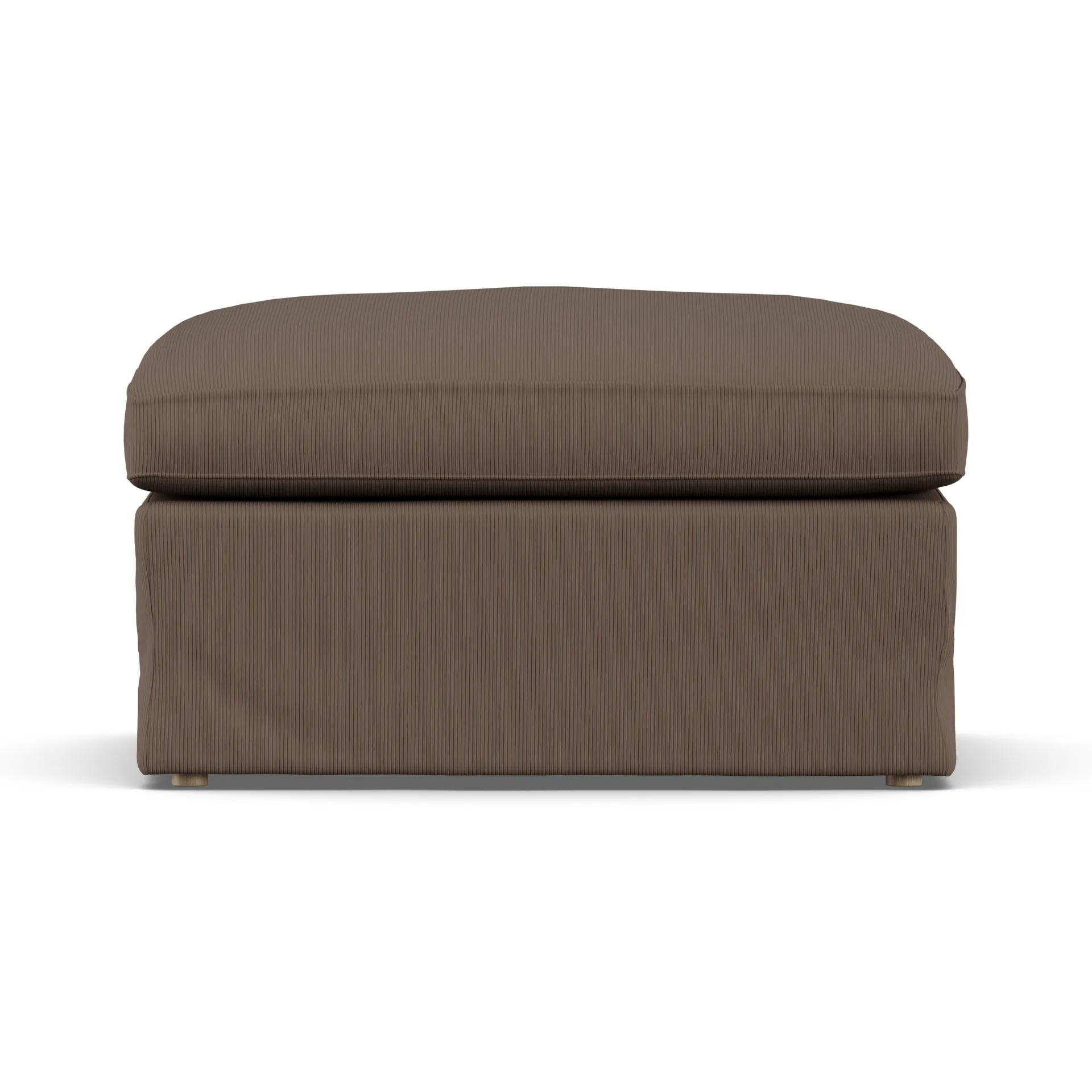 Linnevik footstool, Jump Brown 1955-white-oiled oak, with skirt 1898