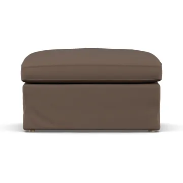 Linnevik footstool - Jump Brown 1955-white-oiled oak, with skirt - 1898