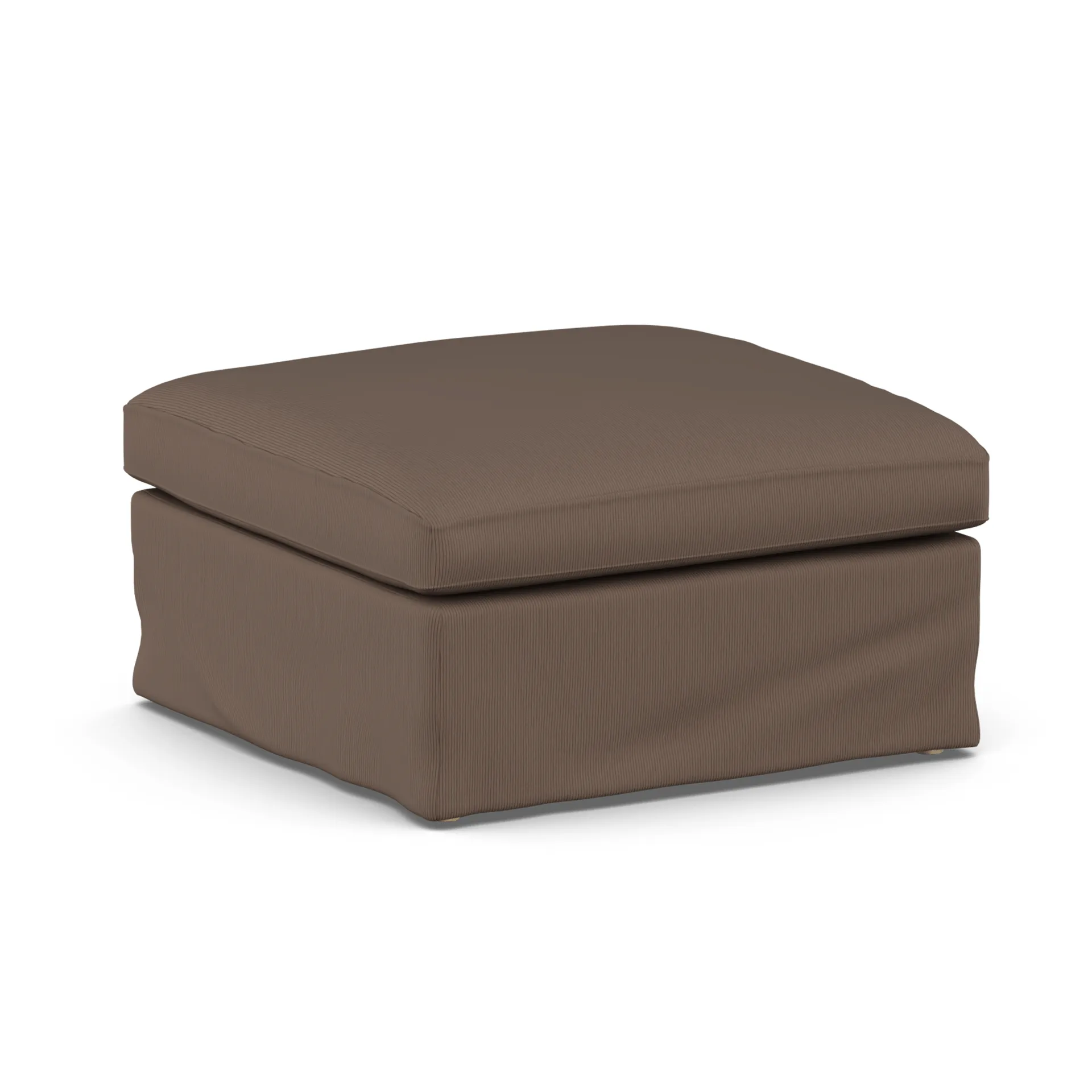 Linnevik footstool, Jump Brown 1955-white-oiled oak, with skirt 1898