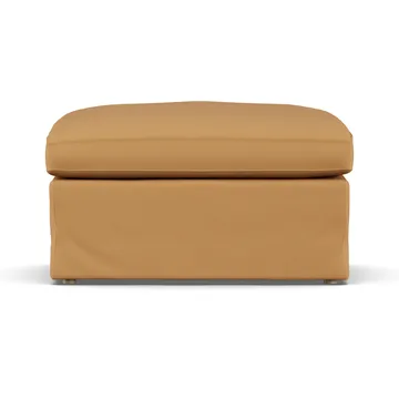 Linnevik footstool - Jump Honey 1959-white-oiled oak, with skirt - 1898