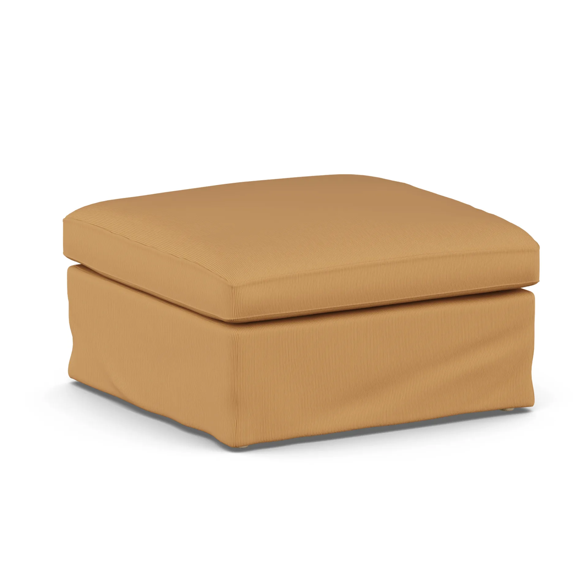 Linnevik footstool, Jump Honey 1959-white-oiled oak, with skirt 1898