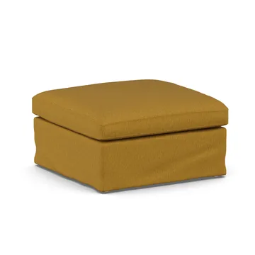 Linnevik footstool - Luiza Mustard 3972-white-oiled oak, with skirt - 1898