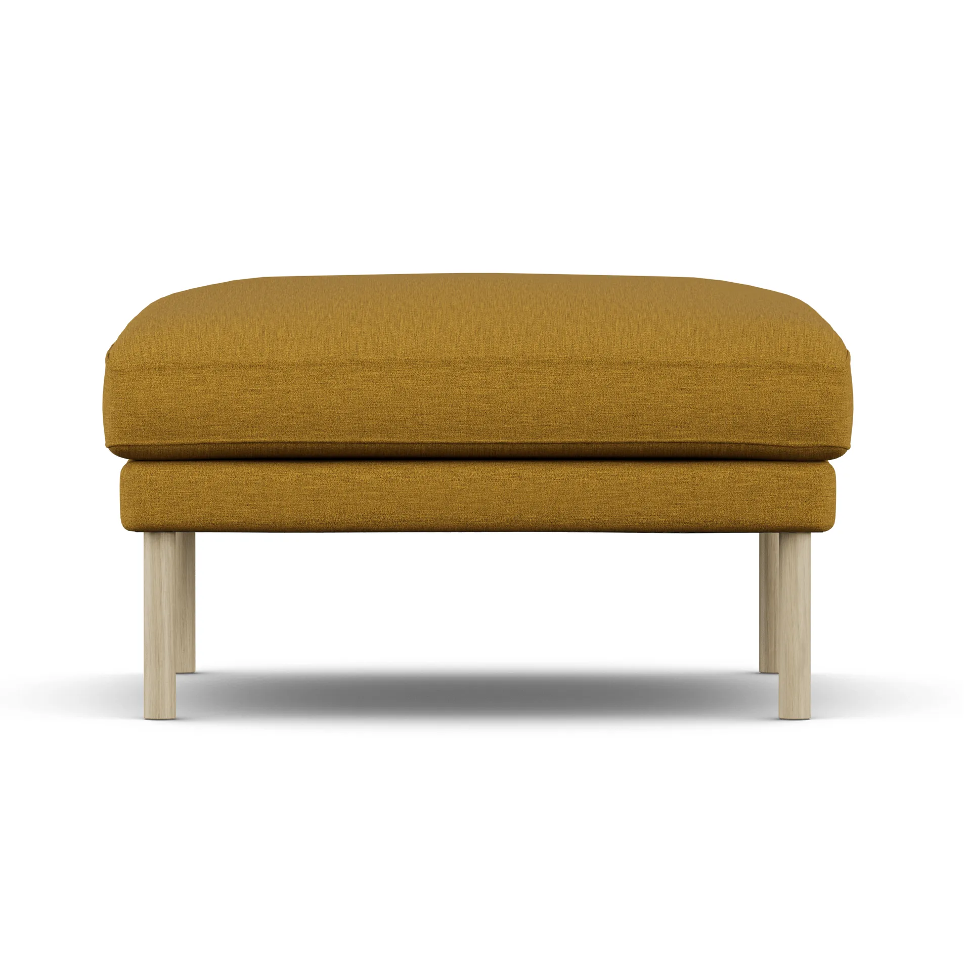 Linnevik footstool, Luiza Mustard 3972-white-oiled oak 1898