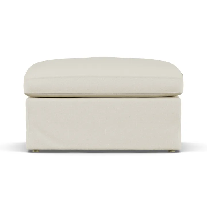 Linnevik footstool - Oslo Nature 1540-white-oiled oak, with skirt - 1898