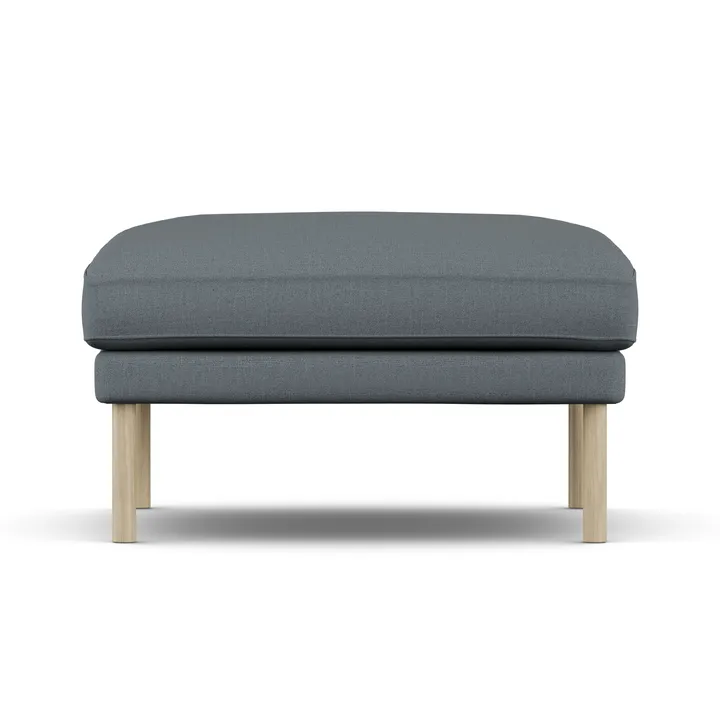 Linnevik footstool - Same Blue 6678-white-oiled oak - 1898