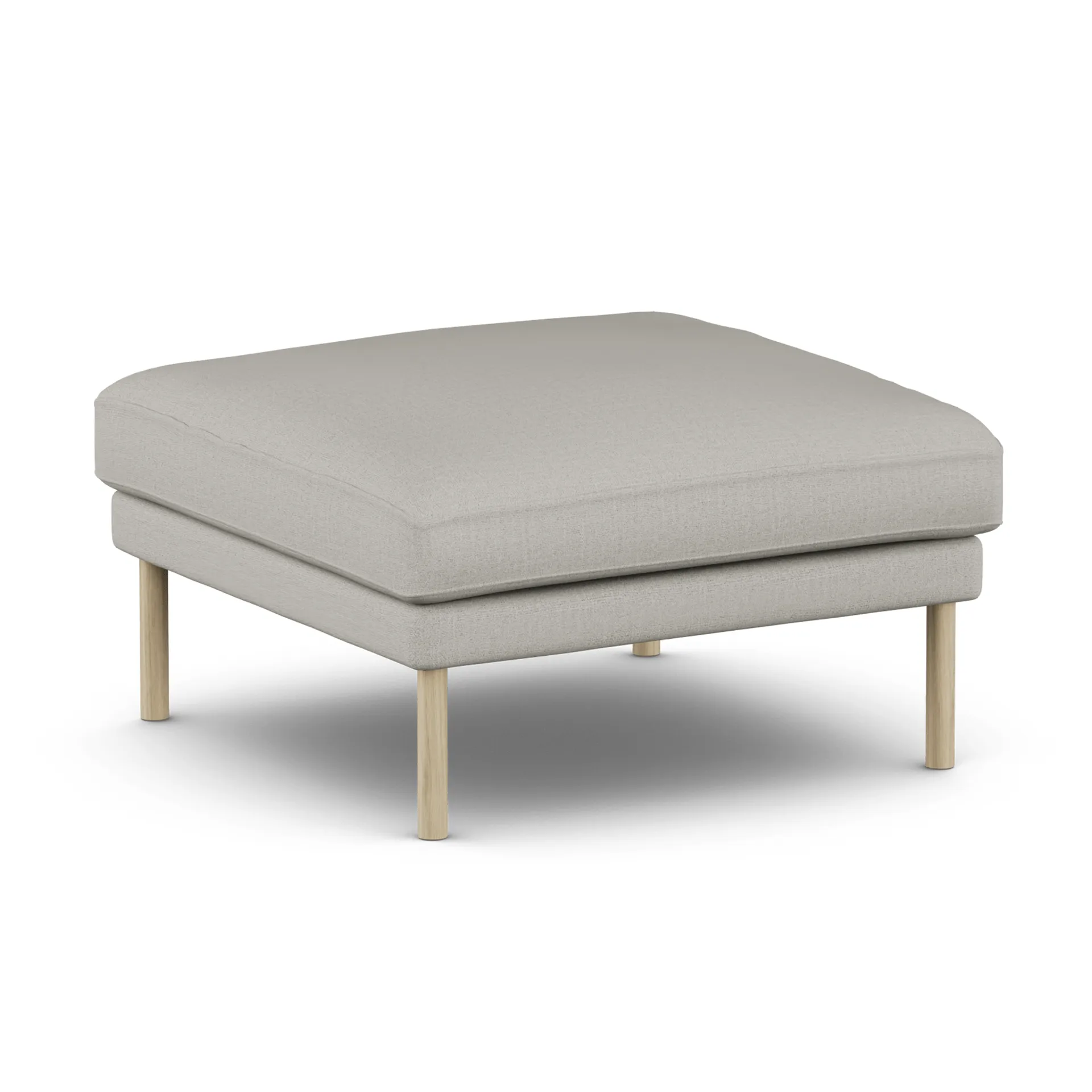 Linnevik footstool, Same Grey 6673-white-oiled oak 1898
