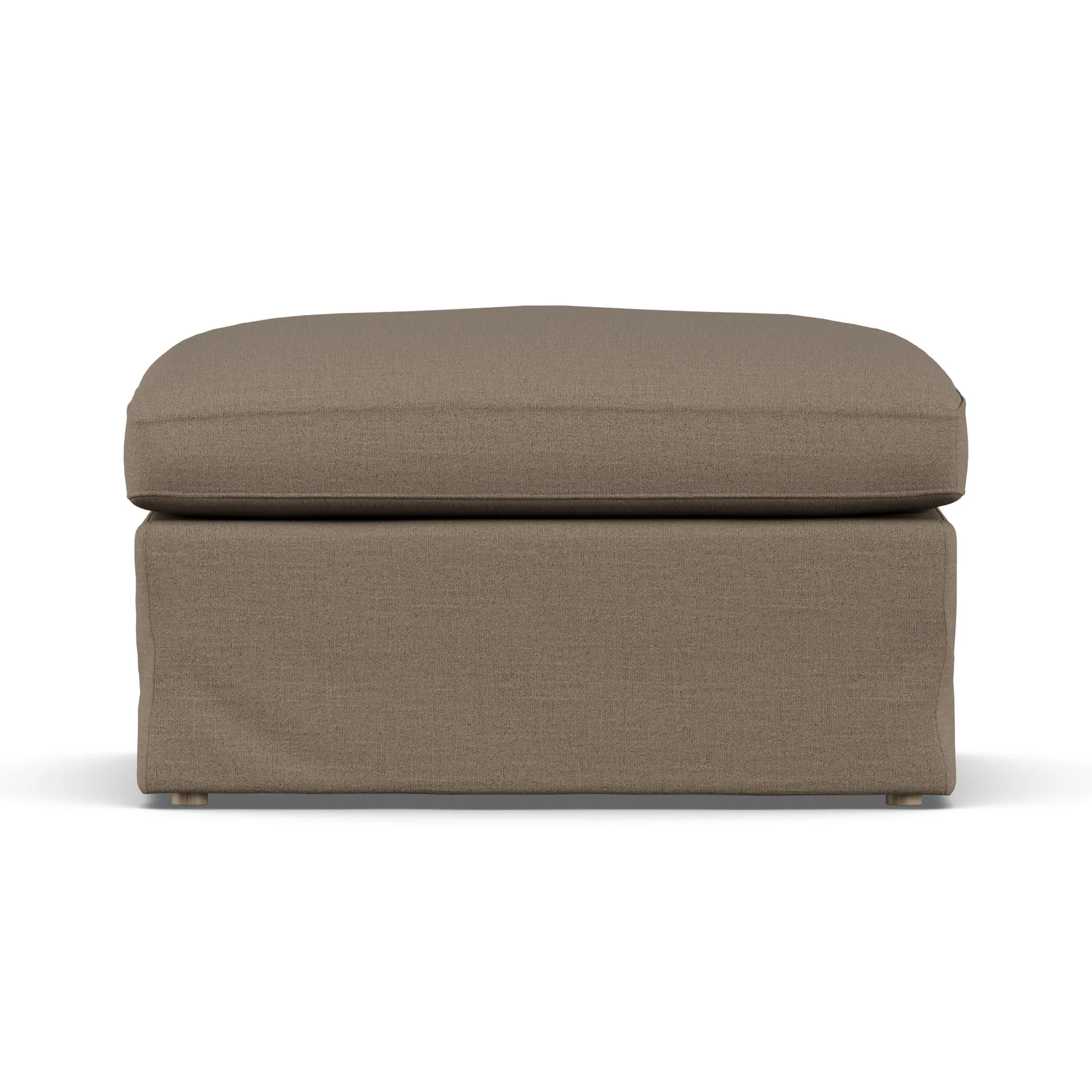 Linnevik footstool, Same Mole 6674-white-oiled oak, with skirt 1898