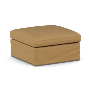 Linnevik footstool - Same Ochre 6676-white-oiled oak, with skirt - 1898