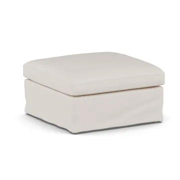 Linnevik footstool - Same Off White 6671-white-oiled oak, with skirt - 1898