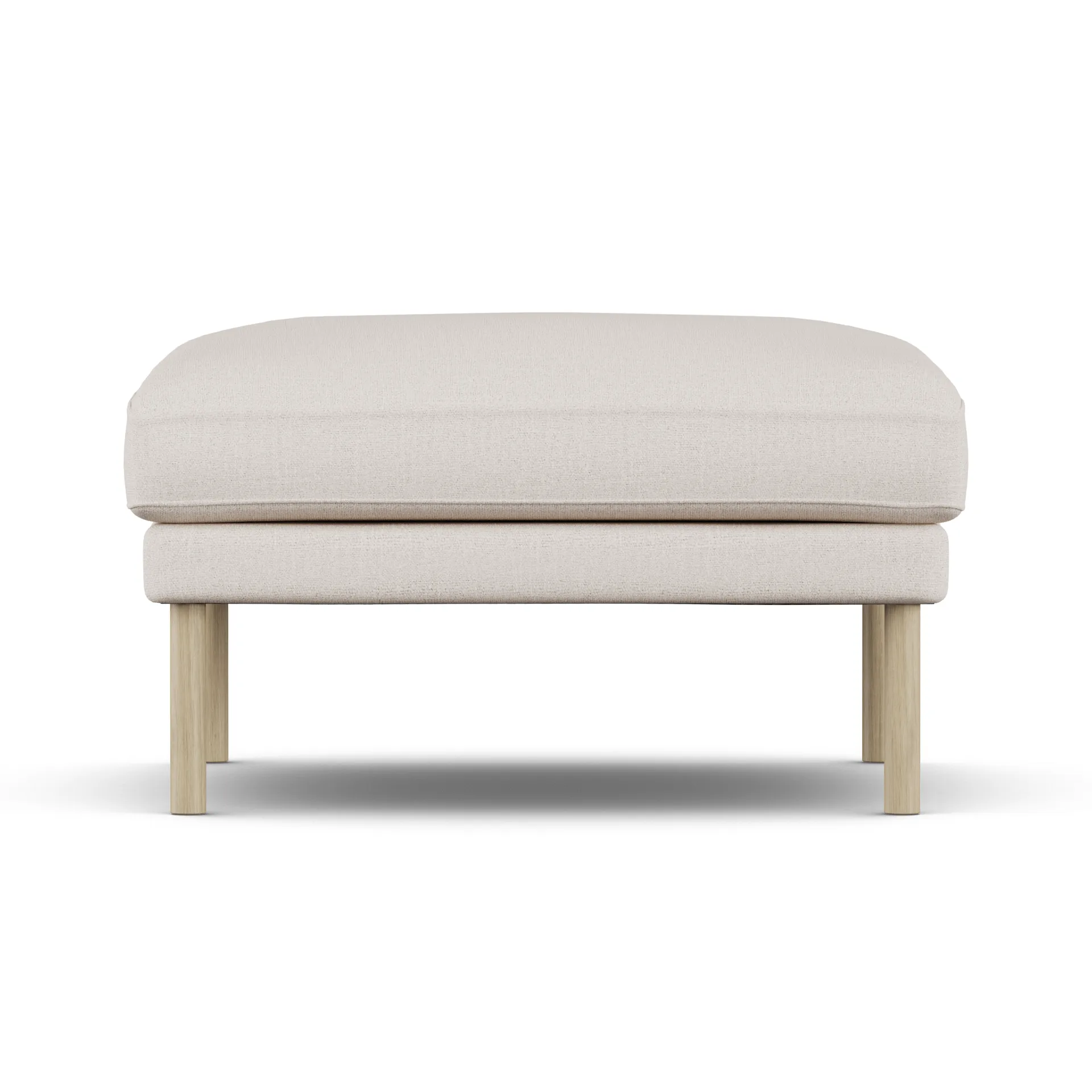 Linnevik footstool, Same Off White 6671-white-oiled oak 1898