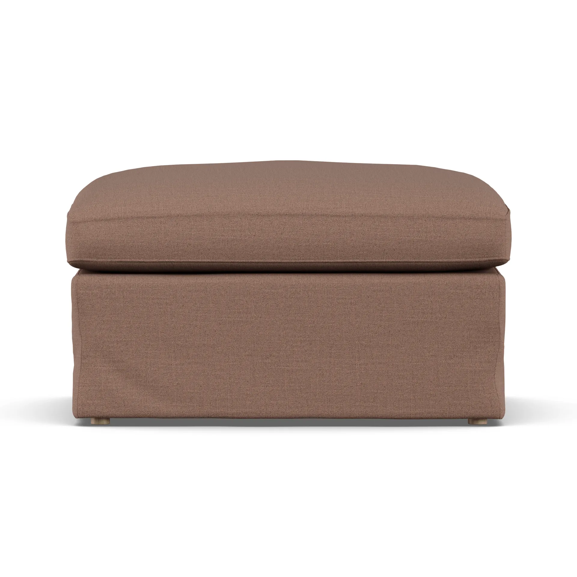 Linnevik footstool, Same Rust 6675-white-oiled oak, with skirt 1898