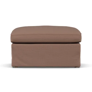 Linnevik footstool - Same Rust 6675-white-oiled oak, with skirt - 1898