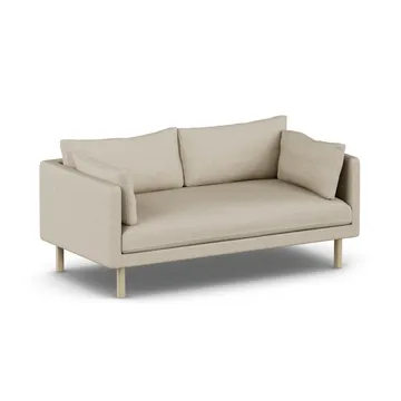 Linnevik sofa - Bern Beige 0341-white-oiled oak, 2-seater - 1898