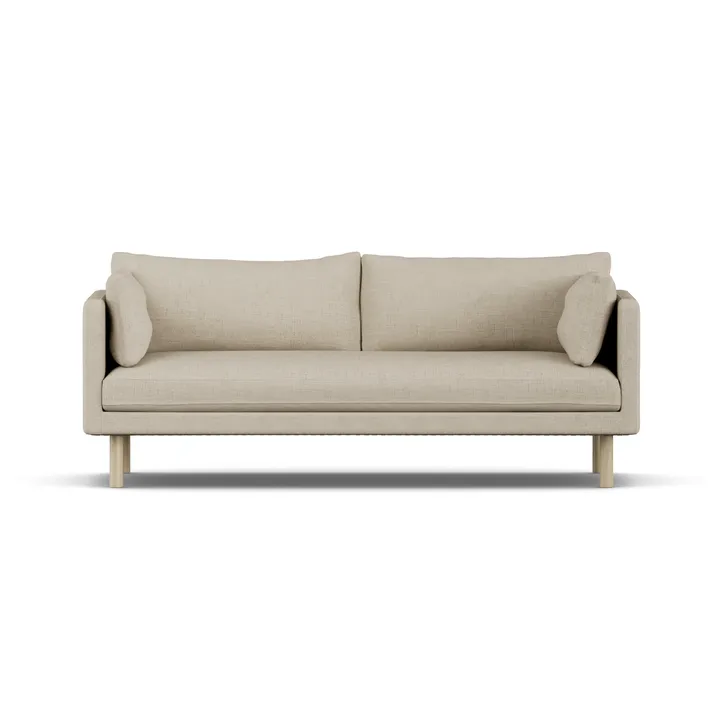 Linnevik sofa - Bern Beige 0341-white-oiled oak, 3-seater - 1898