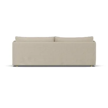 Linnevik sofa - Bern beige 0341-white-oiled oak, 4-seater, with skirt - 1898