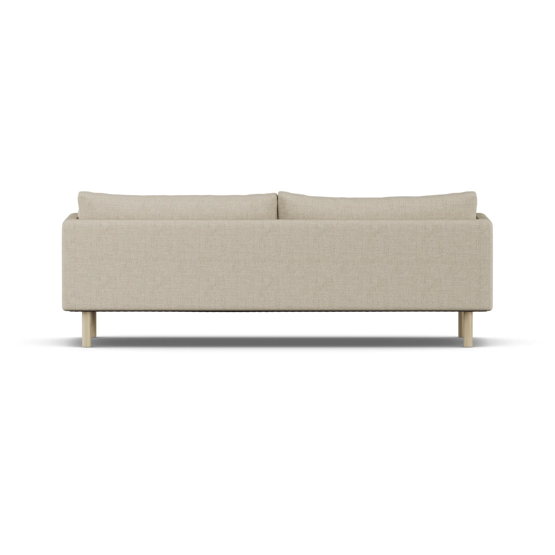 Linnevik sofa, Bern Beige 0341-white-oiled oak, 4-seater 1898