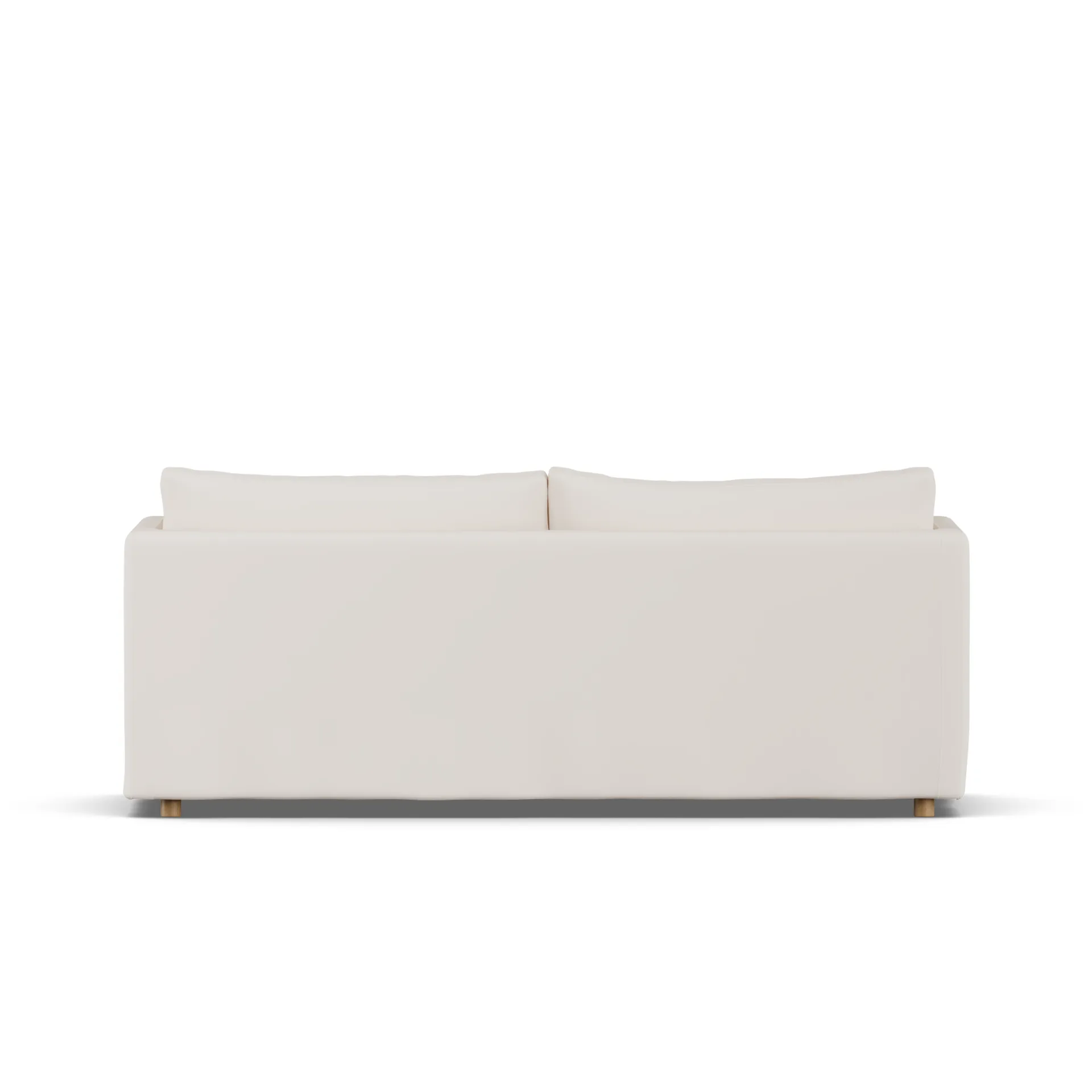 Linnevik sofa, Caleido beige 9600-white-oiled oak, 3-seater, with skirt 1898