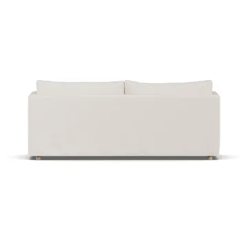 Linnevik sofa - Caleido beige 9600-white-oiled oak, 3-seater, with skirt - 1898