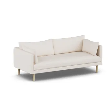 Linnevik sofa - Caleido Beige 9600-white-oiled oak, 3-seater - 1898