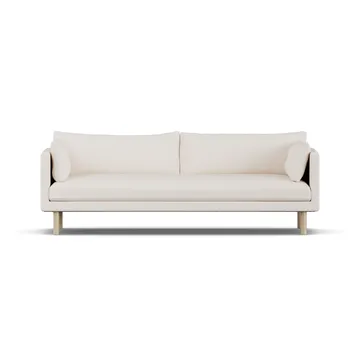 Linnevik sofa - Caleido Beige 9600-white-oiled oak, 4-seater - 1898