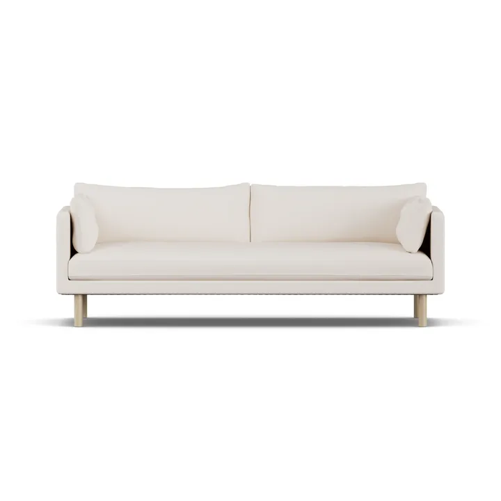 Linnevik sofa - Caleido Beige 9600-white-oiled oak, 4-seater - 1898