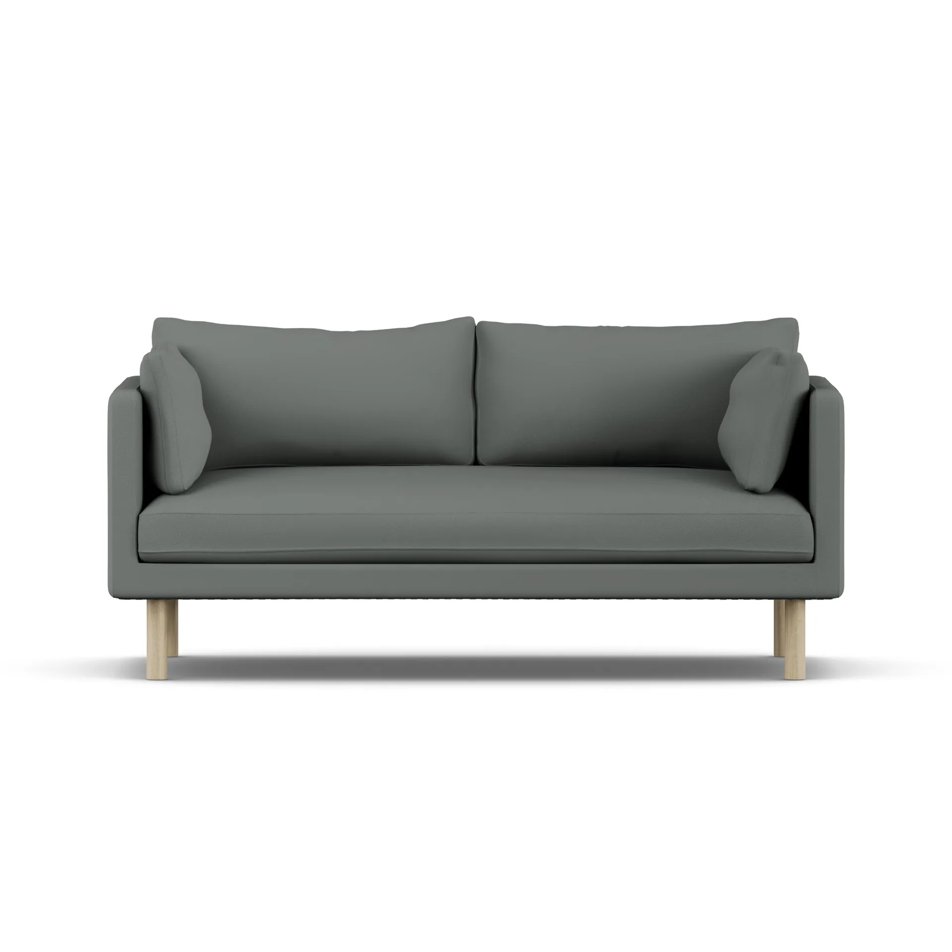 Linnevik sofa, Caleido Grey 1240-white-oiled oak, 2-seater 1898