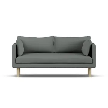 Linnevik sofa - Caleido Grey 1240-white-oiled oak, 2-seater - 1898