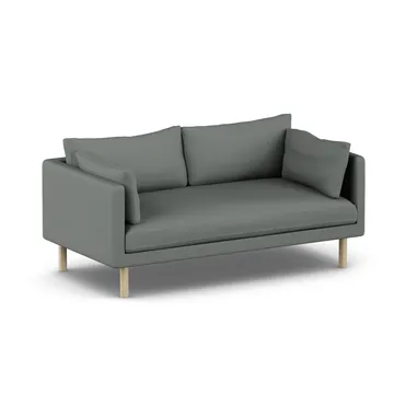 Linnevik sofa - Caleido Grey 1240-white-oiled oak, 2-seater - 1898