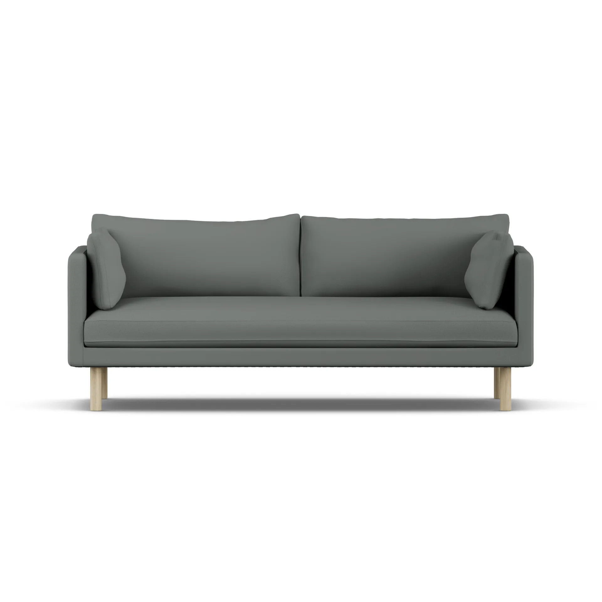 Linnevik sofa, Caleido Grey 1240-white-oiled oak, 3-seater 1898