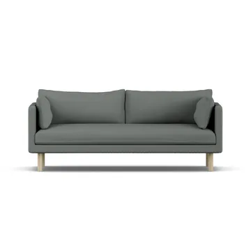 Linnevik sofa - Caleido Grey 1240-white-oiled oak, 3-seater - 1898