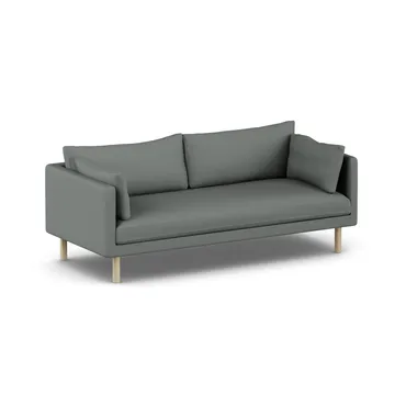 Linnevik sofa - Caleido Grey 1240-white-oiled oak, 3-seater - 1898