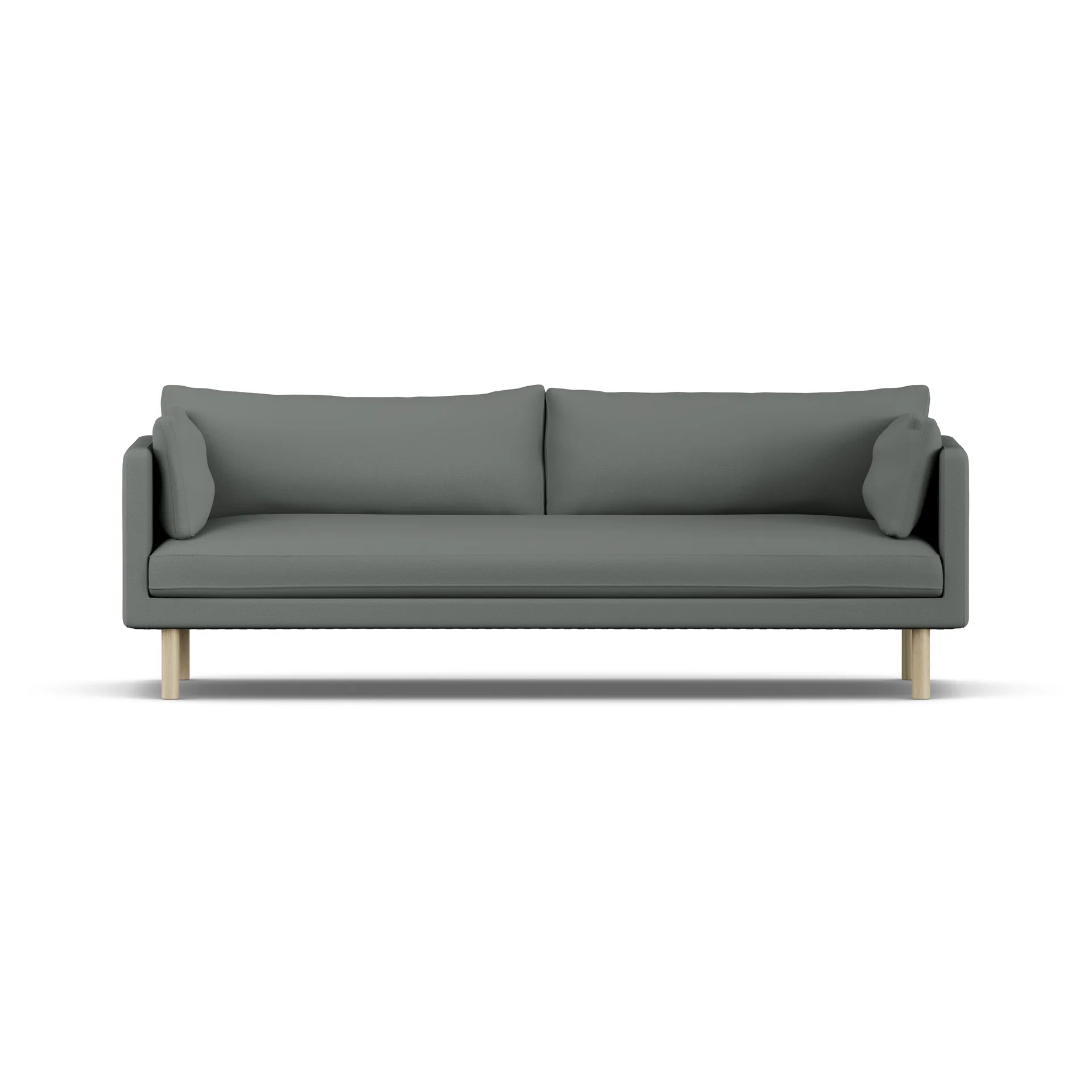 Linnevik sofa, Caleido Grey 1240-white-oiled oak, 4-seater 1898